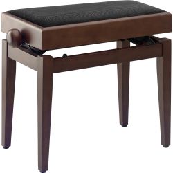 STAGG Klavierbank m. Notenfach PB55 WNM VBK Walnuss-Matt/Samt-Schwarz